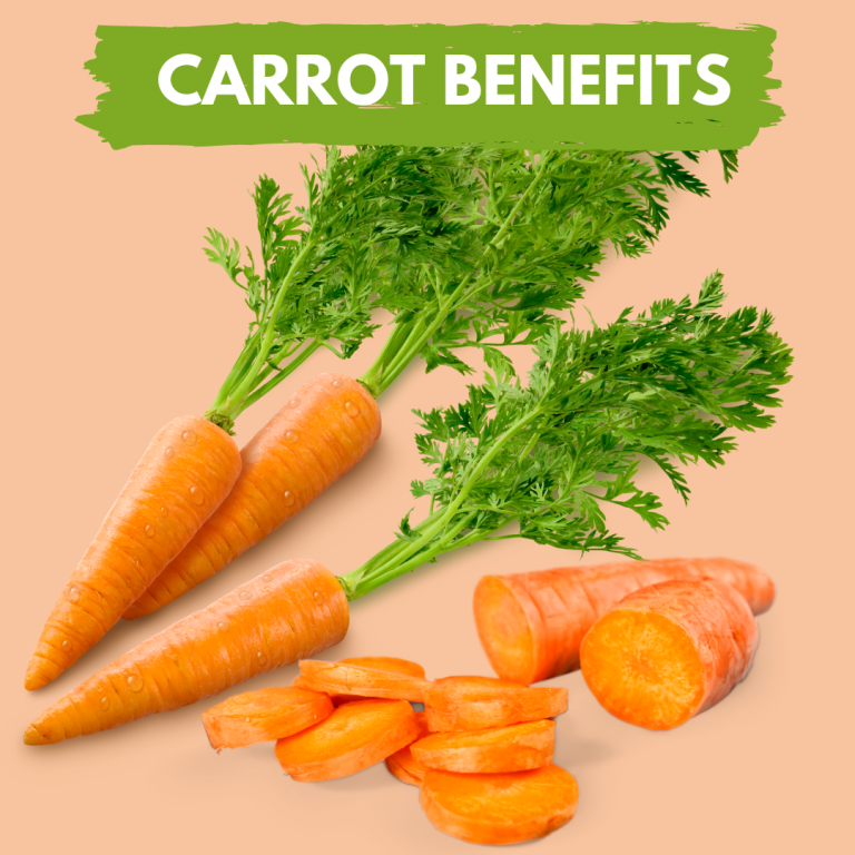 carrot root, carrot leaves