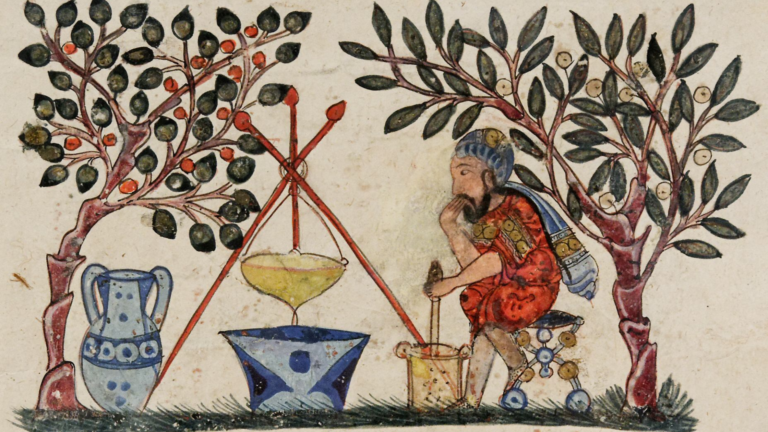 Nguyen, Marie-Lan. „ Lekarz przygotowujący eliksir z De Materia Medica ”. Encyklopedia historii świata . Encyklopedia historii świata, 21 marca 2020 r. Internet. 21 stycznia 2025 r.